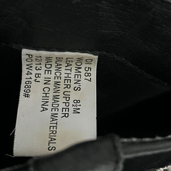 Dingo Black Ankle Boots with White Accents - Picture 6 of 6